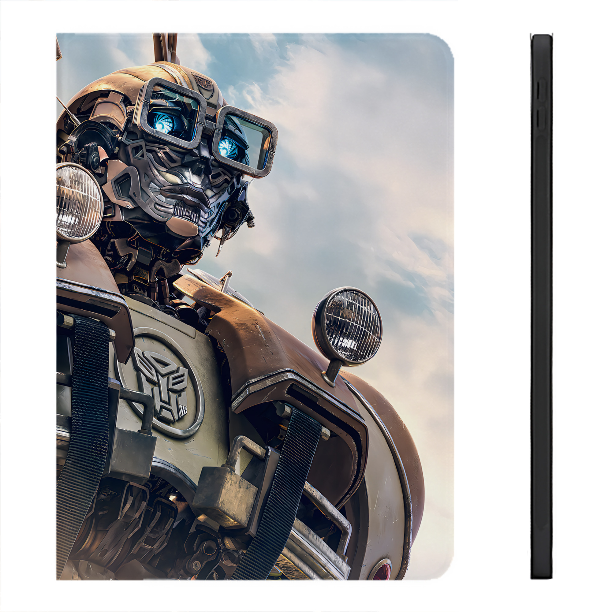 （画像用） Transformers トランスフォーマー IPadケース ペンホルダー付き ブックスタイルデザイン